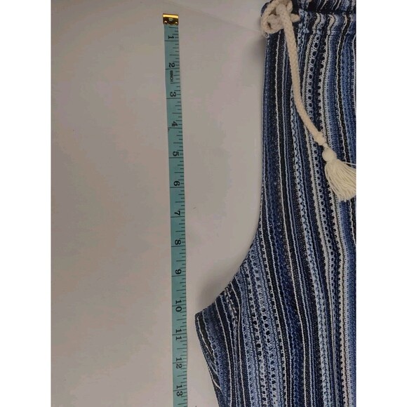 Becca by Rebecca Virtue Pierside Cover Up Flyaway Pants Blue Stripes Size 2X 22 - Picture 11 of 12
